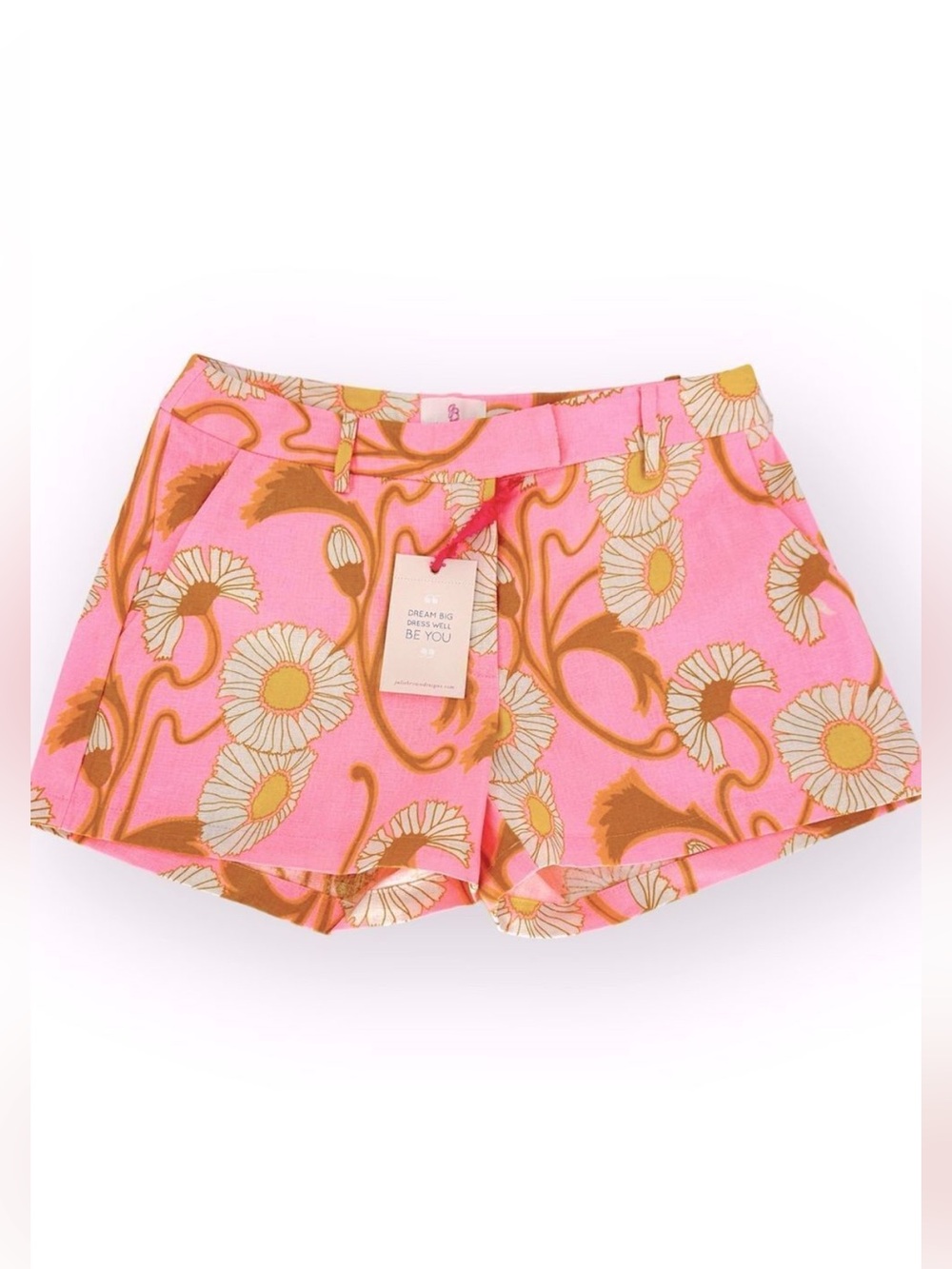 Julie Brown NYC Pink Daisy Shorts, Size 2 - NWT $170